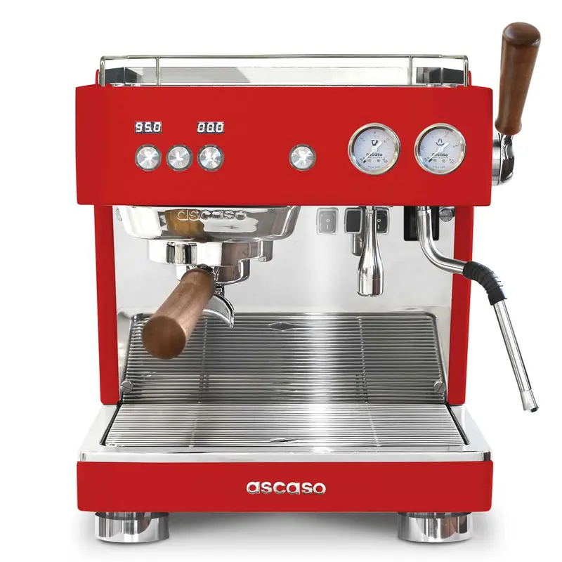 Ascaso Baby T Plus Single-Group Automatic Espresso Machine – Classic Red Finish 1