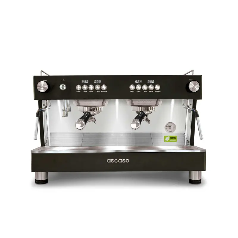 Ascaso Barista T One Dual-Group Automatic Espresso Machine – Matte Black 1