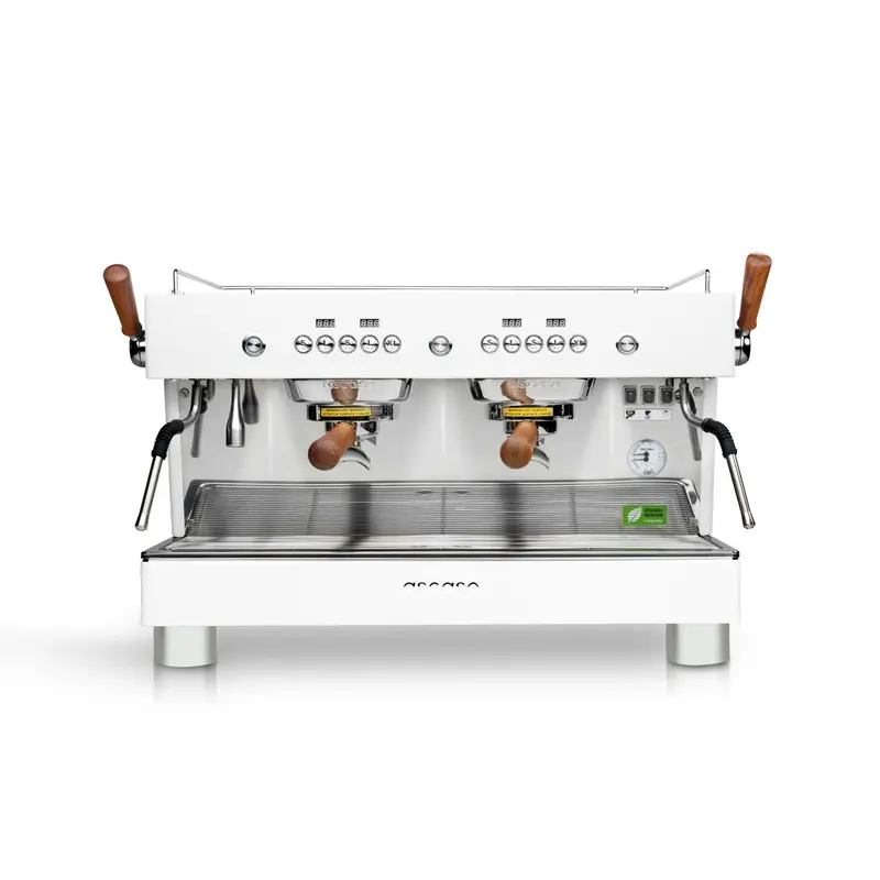 Ascaso Barista T Plus Dual-Group Automatic Espresso Machine – Gloss White 1