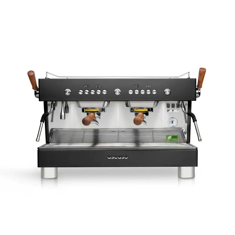 Ascaso Barista T Plus Dual-Group Automatic Espresso Machine – Matte Black 1