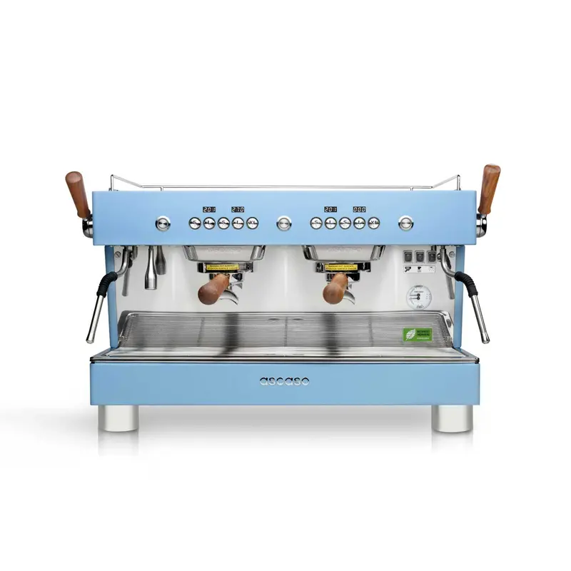 Ascaso Barista T Plus Dual-Group Automatic Espresso Machine – Troll Blue 1