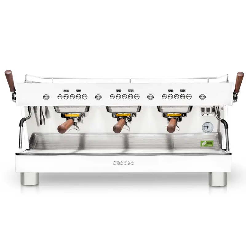 Ascaso Barista T Plus Triple-Group Automatic Espresso Machine – Gloss White 1