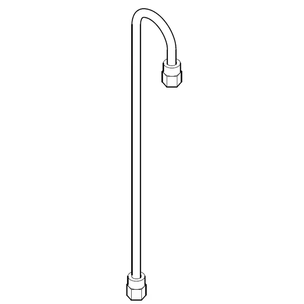 Astoria Ck/Ckx & Wega Mini Nova/Lyra 280Mm Copper Tube (1/8" F Bsp × 1/8" F Bsp) 1
