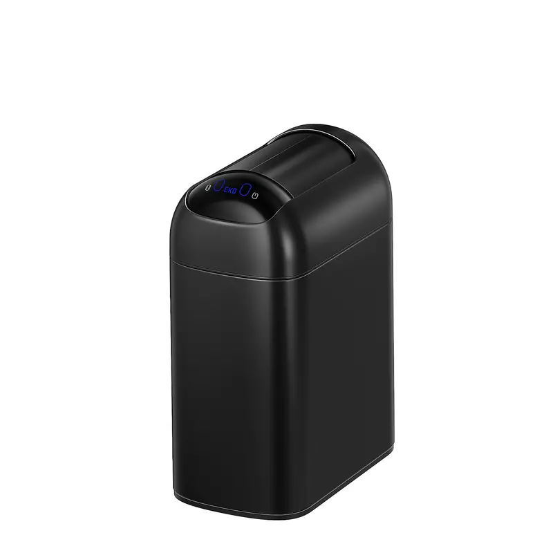 Astro 10L Slim Sensor Trash Can – Soft-Close Butterfly Lid, Matte Black 1