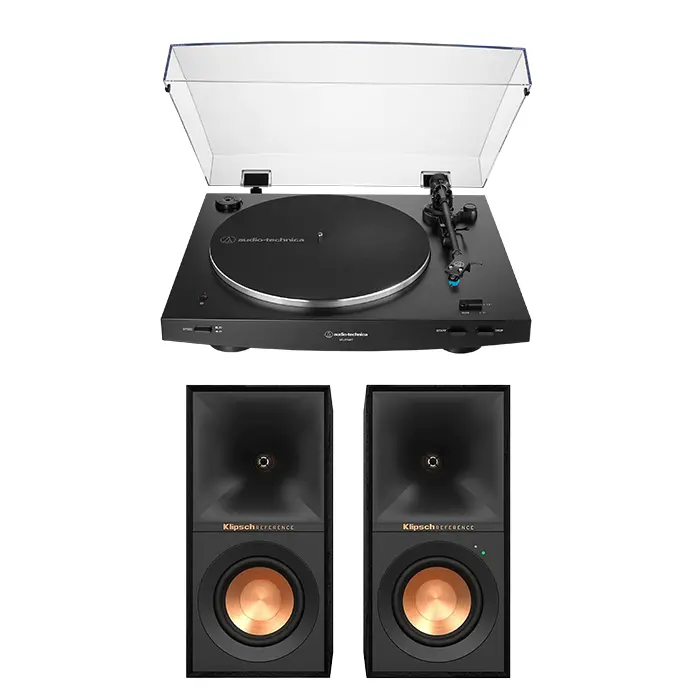Audio-Technica Atlp3Xbt Bluetooth Turntable + Klipsch R-40Pm Speaker Bundle 1