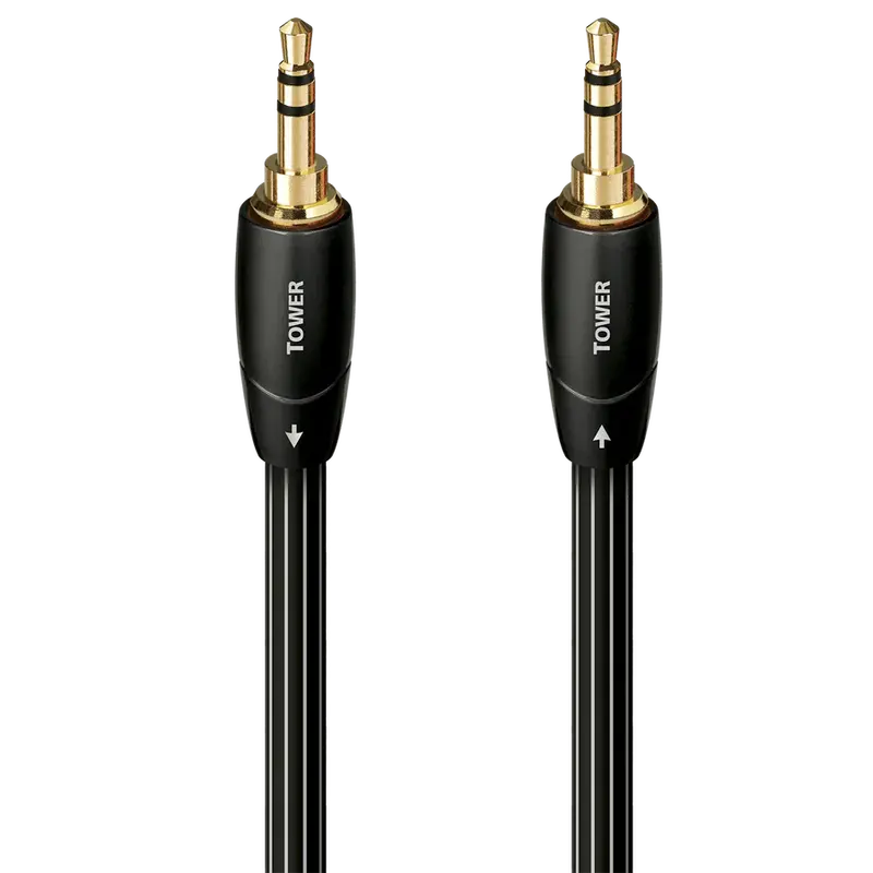 Audioquest Tower 1 M 3.5 Mm Stereo Audio Cable – Shielded Analogue Interconnect 1