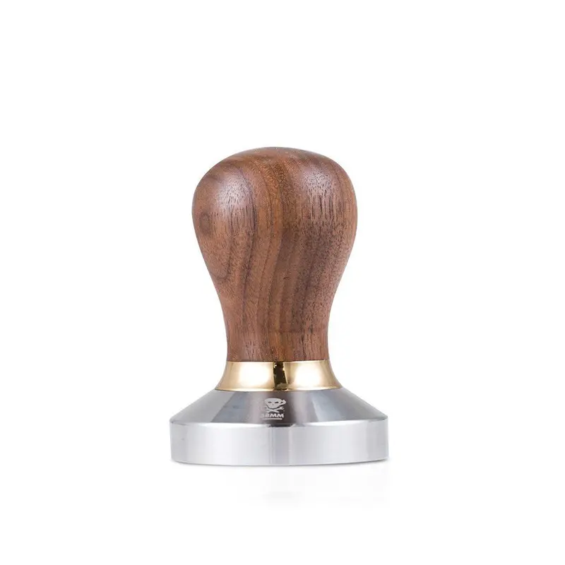 Barista Basics Design 5 Walnut 58 Mm Flat Espresso Tamper 1