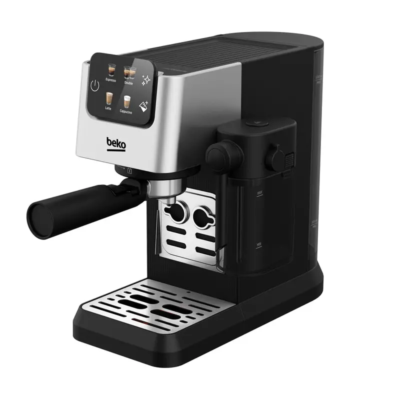Beko Caffeexperto Semi-Automatic Espresso Machine – Integrated Milk Jug, Silver Cep5304X 1