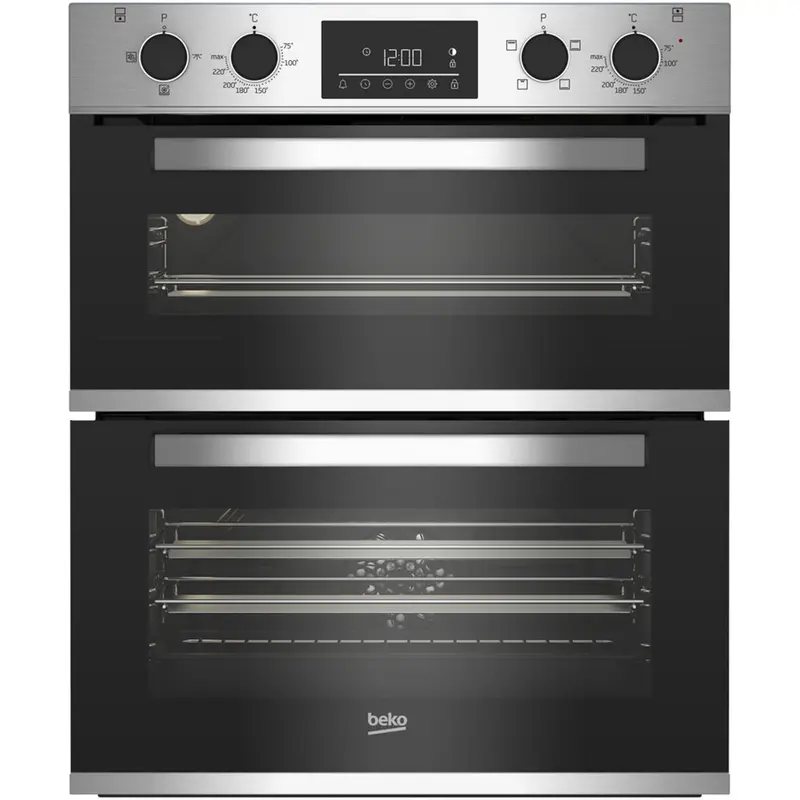 Beko Ctfy22309X 59.4Cm Stainless Steel Built-Under Double Electric Oven 1