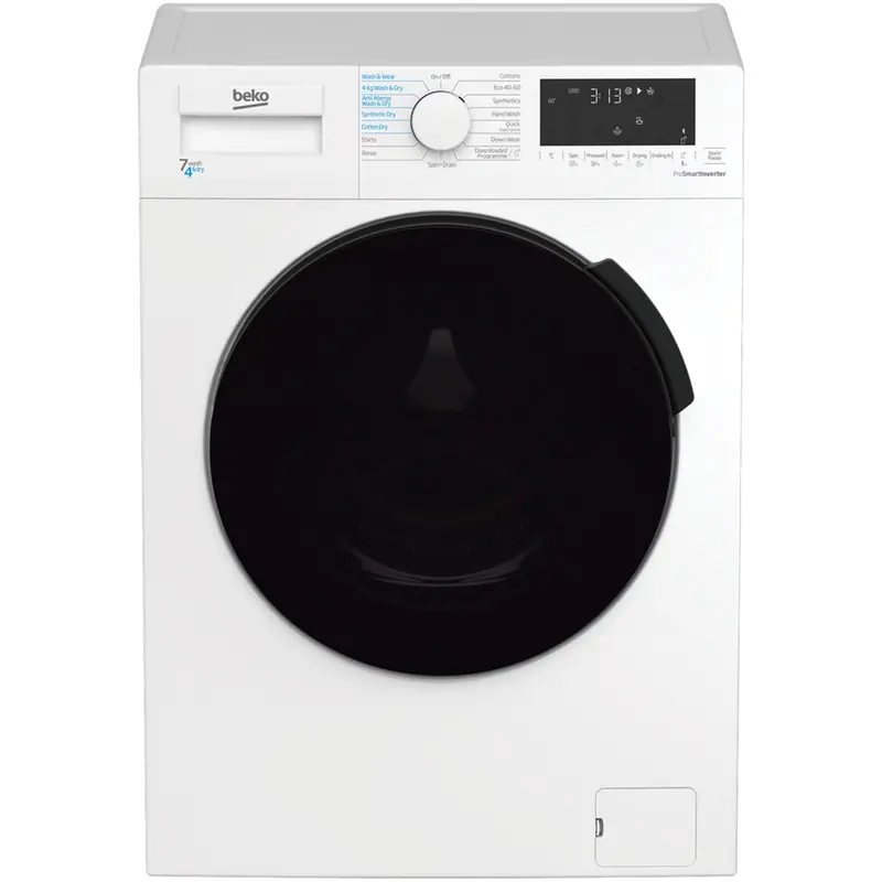 Beko Wdl742441W 7Kg Washer + 4Kg Dryer Combo – White, 1200Rpm Spin 1