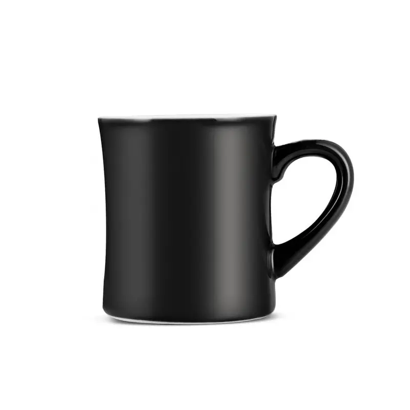 Black Porcelain Diner-Style Coffee Mug – 10 Oz (305 Ml) By Espresso Parts 1