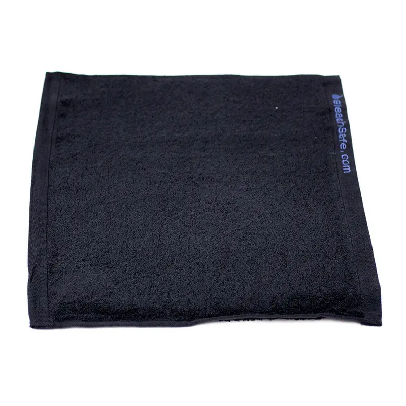 Bleach-Safe Black Bar Towels – 13" X 13", 12-Pack 1