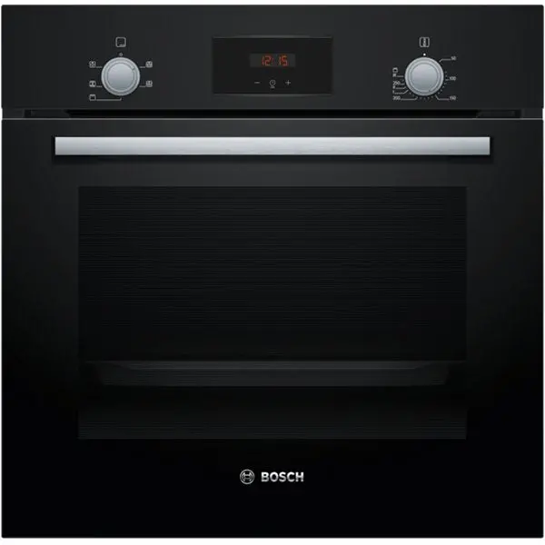 Bosch Hhf113Ba0B Serie 2 Built-In Oven – 60X60Cm, Gloss Black, 7 Cooking Functions 1
