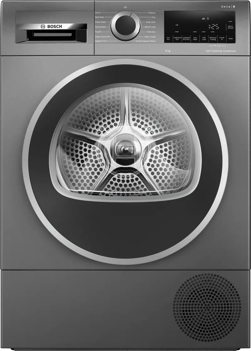 Bosch Series 6 9Kg Freestanding Heat Pump Dryer – Wqg245R2Gb (Grey) 1