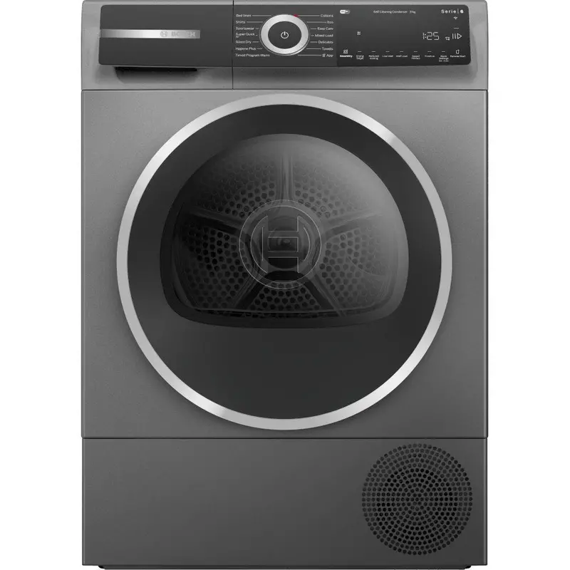 Bosch Series 6 9Kg Freestanding Heat Pump Dryer – Wqh246Drgb (Grey, A+++ Energy Rated) 1