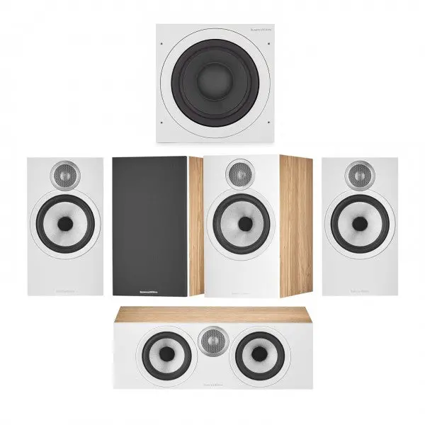 Bowers & Wilkins 606 S3 5.1 Speaker System – Real Oak Veneer 1