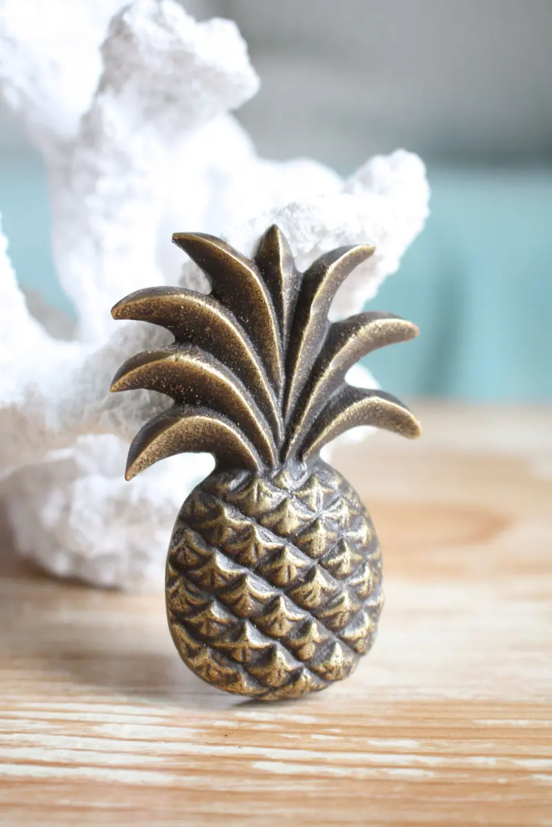 Brass Pineapple-Shaped Drawer Knob – Nautical Accent 1