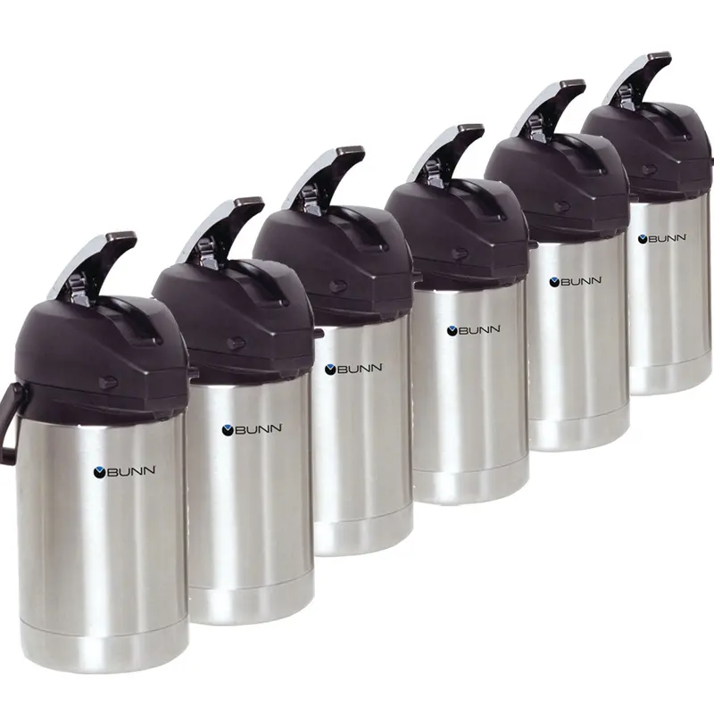 Bunn 2.5-Liter Stainless Steel Airpot Coffee Dispenser – Case Of 6 1