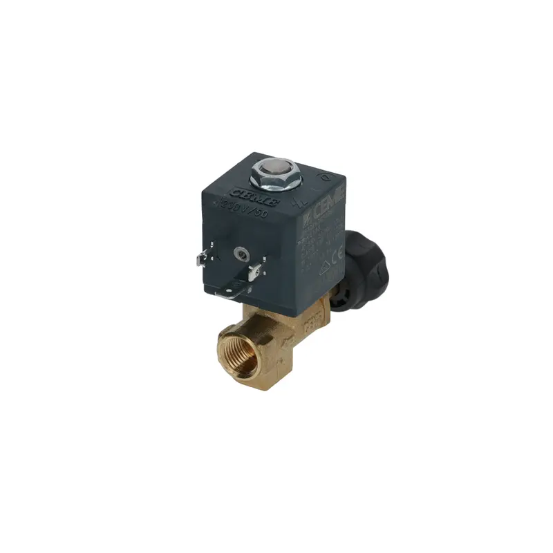Ceme 220V 1/4" Two-Way Adjustable Hot Water Solenoid Valve 1