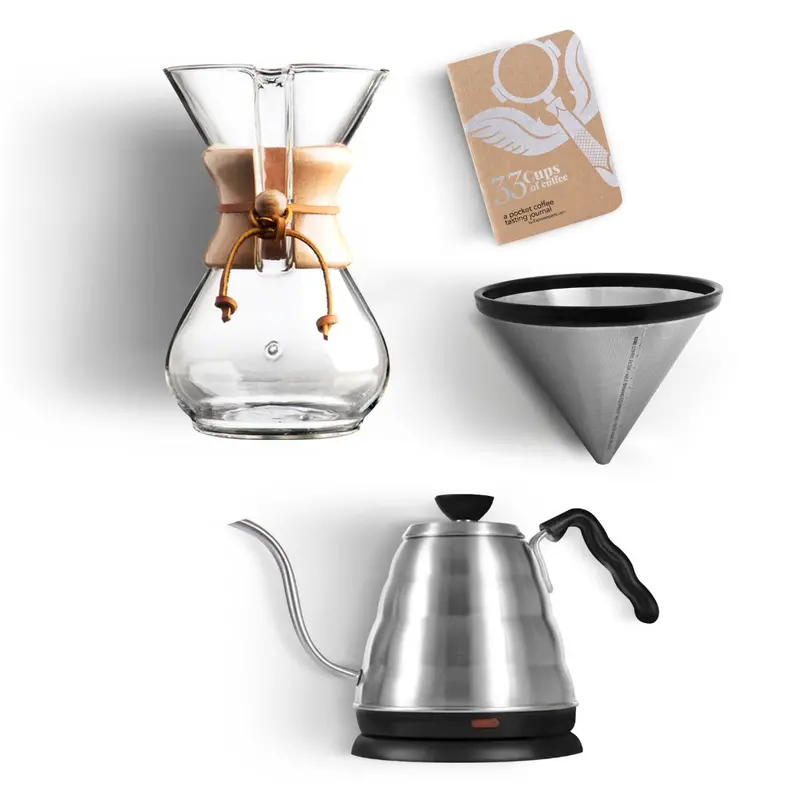 Chemex 8-Cup Pour-Over Pro Brewing Kit 1