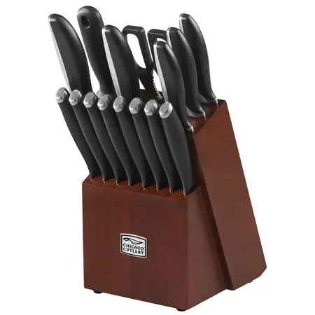 Chicago Cutlery Avondale 16-Piece Knife Block Set With Ergonomic Handles 1