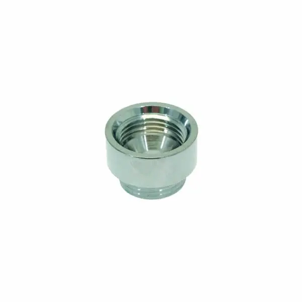 Chrome Portafilter Spout Extension (3/8" Female × 3/8" Male) 1