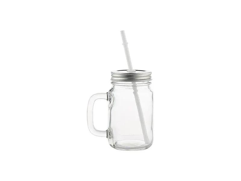 Clear Glass Mason Jar 1