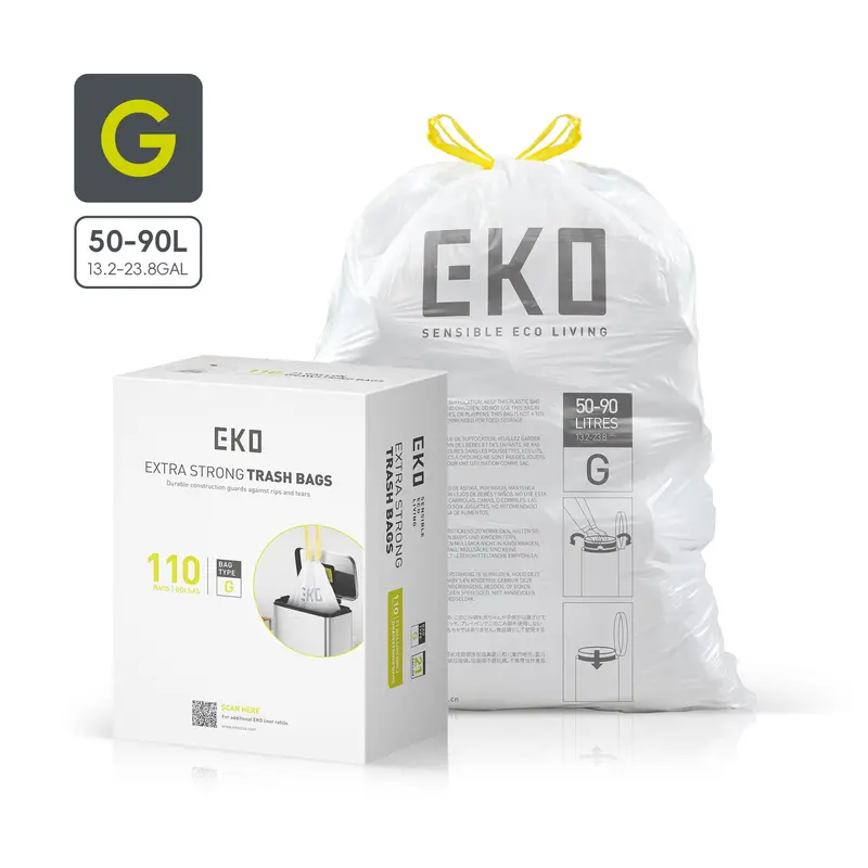 Code G 21-Gallon Roll Bags – 110-Pack For High-Volume Use (80L) 1