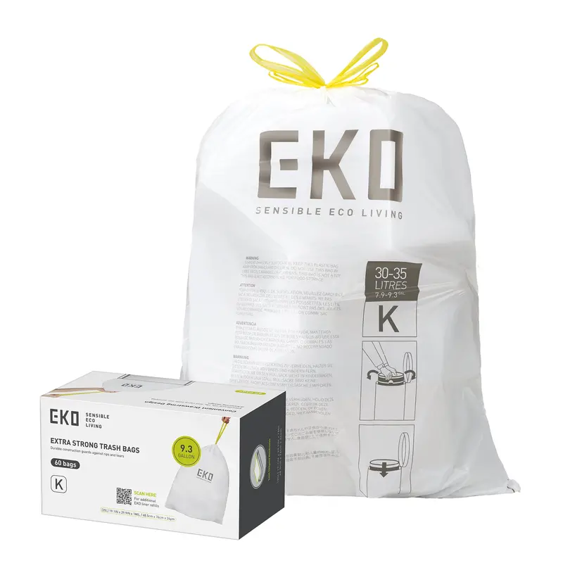 Code K 9.3-Gallon Easy-Dispense Roll Bags – Value Pack Of 60 1