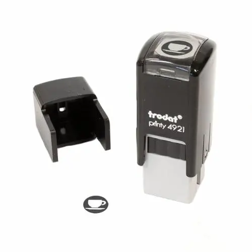 Coffee Punch Card Stamp – Espresso Cup And Saucer Icon 1