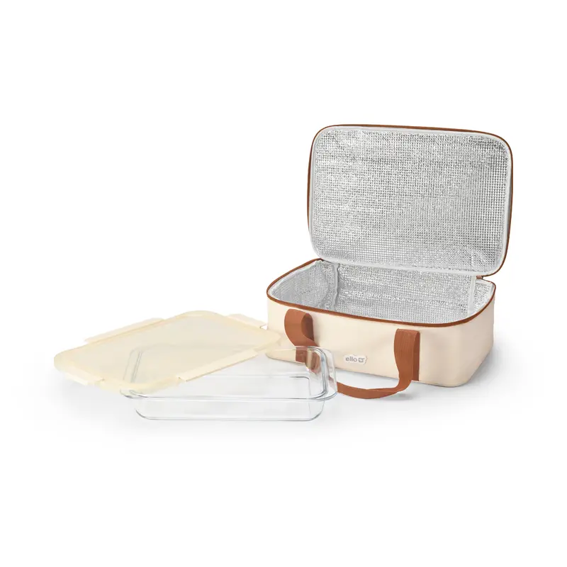 Color Lock® 9X13-Inch Glass Bakeware With Carrying Case Set 1