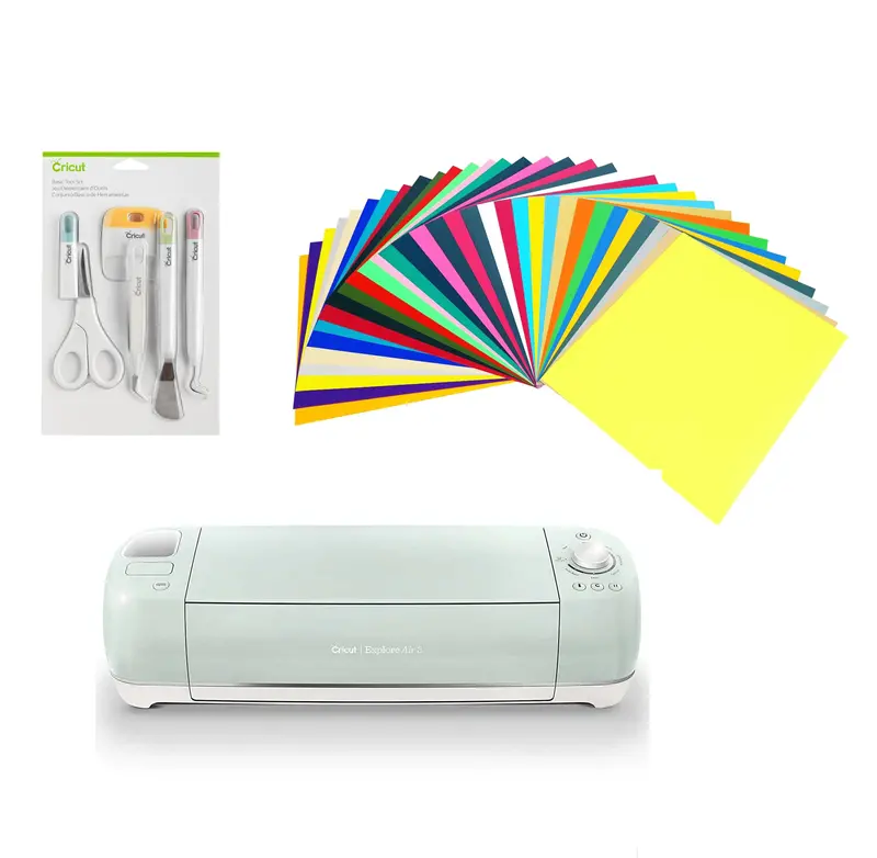 Cricut Explore Air 2 Bundle With Tools & Adhesive Vinyl Sheets 1