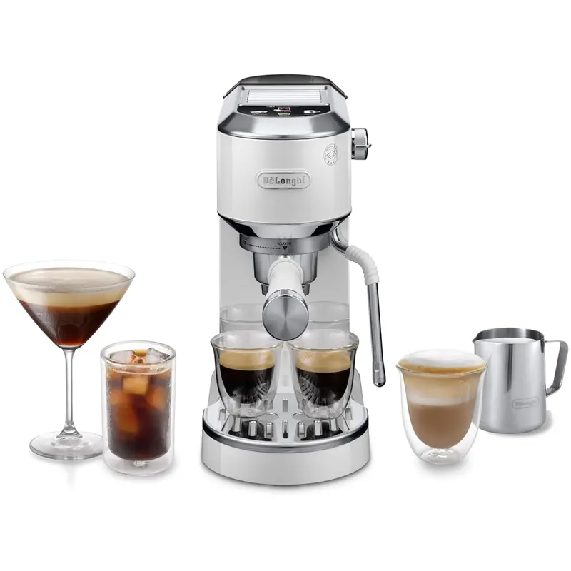 De'Longhi Ec890.W Dedica Duo Espresso Machine With Milk Frother – White 1
