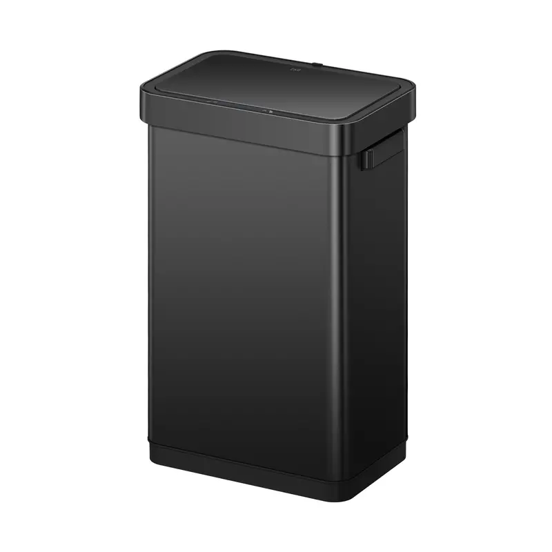 Deluxe Mirage-T Touchless Trash Can – 50L (13 Gal), Matte Black 1