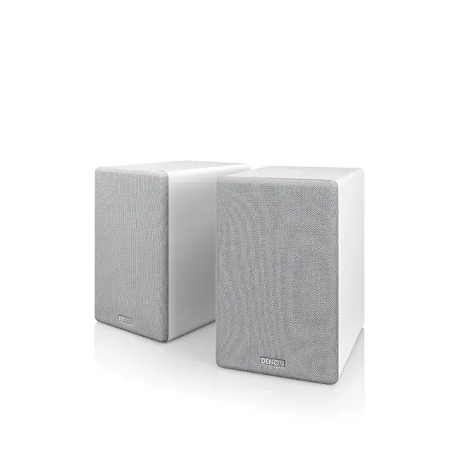 Denon Scn10Wtem Bookshelf Speaker Pair – Matte White Finish 1