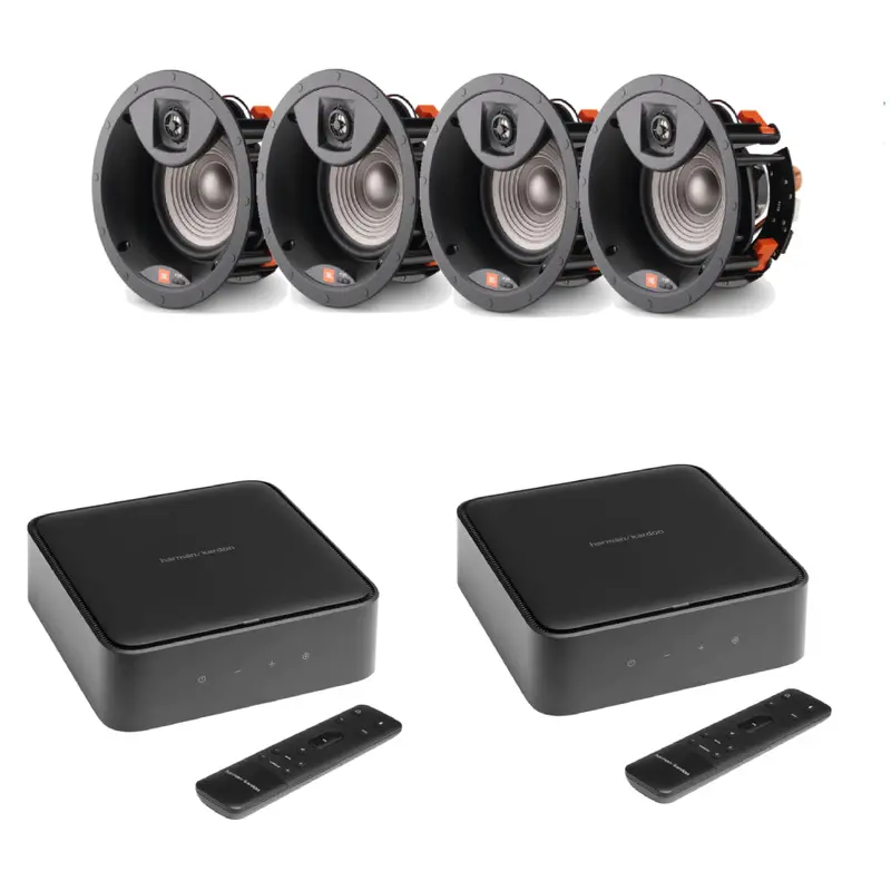 Dual Harman Kardon Citation Amps + Four Jbl Studio 26Ic In-Ceiling Speakers 1