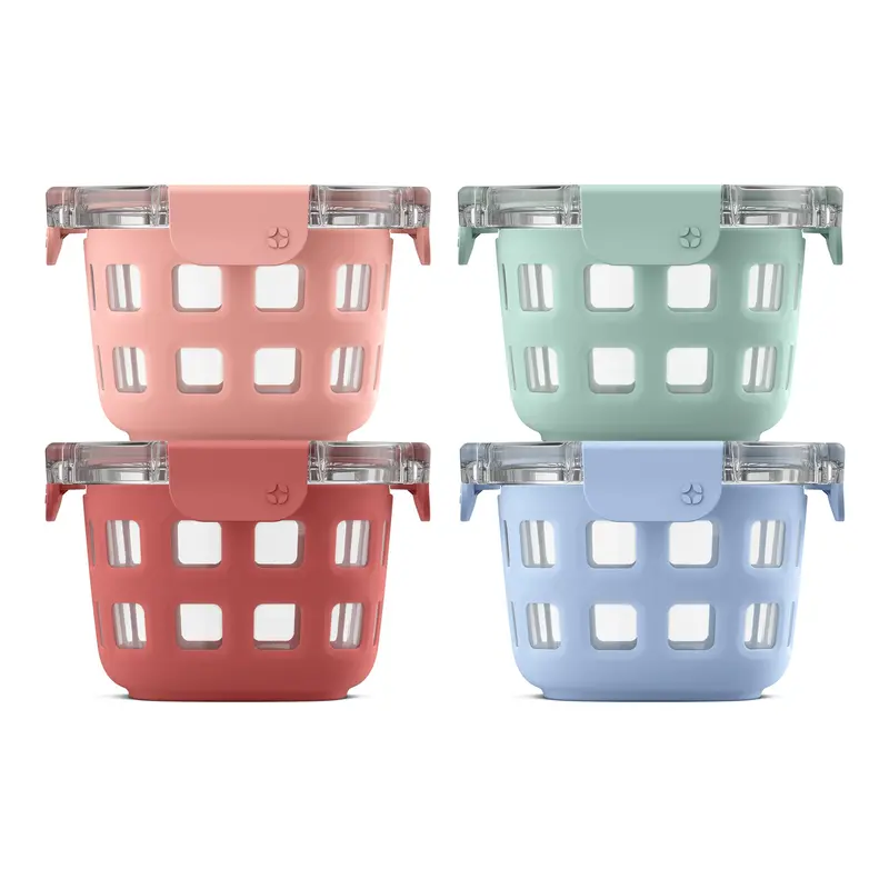 Duraglass™ 2-Cup Glass Meal Prep Bowls – 4-Pack 1