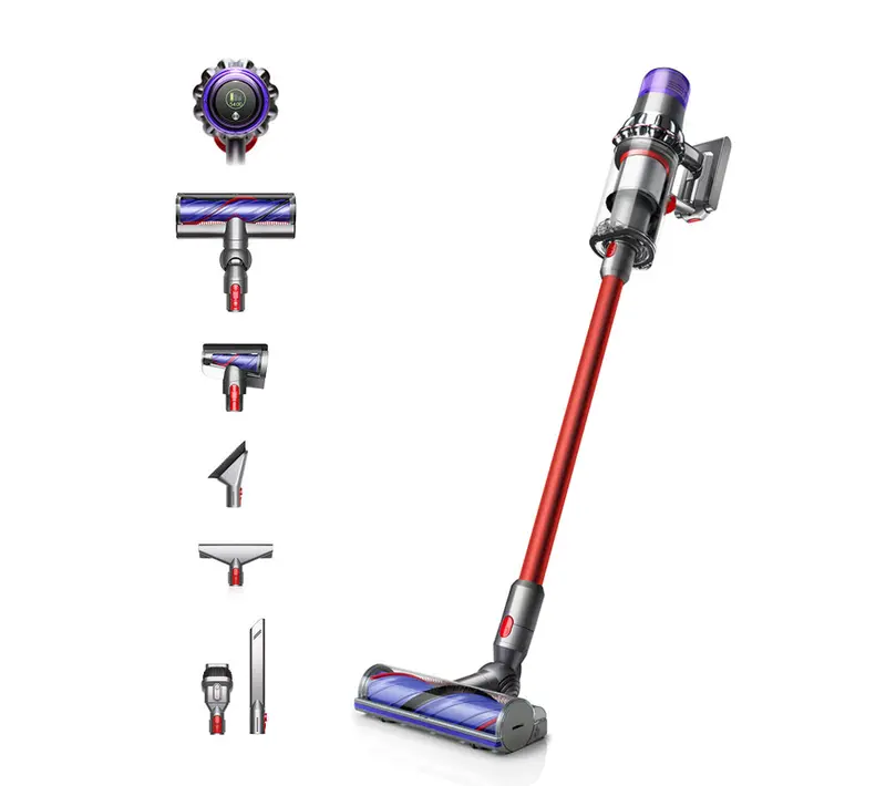 Dyson V11 Extra Cordless Vacuum – 60-Min Runtime, Nickel/Red Finish, Advanced Filtration 1