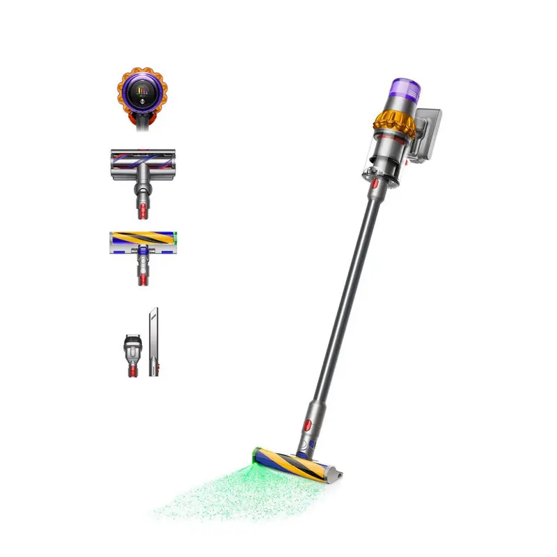 Dyson V15 Detect Absolute Cordless Vacuum – Up To 60-Min Runtime, Yellow (2024 Model) 1