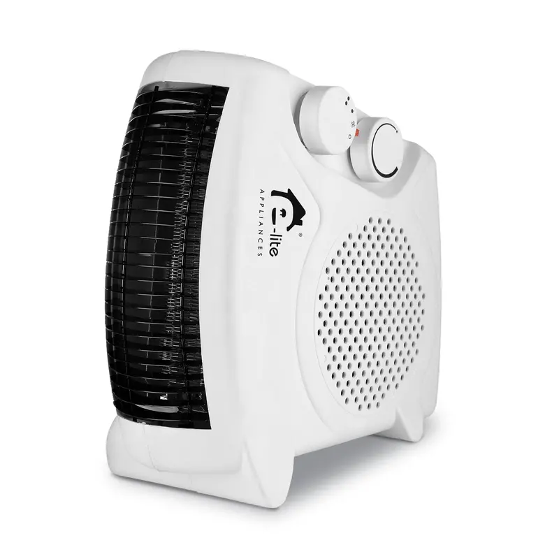 E-Lite Fan Heater (Model Efh-901) – Compact White Design With Rapid Warm Air, 1-Year Warranty 1
