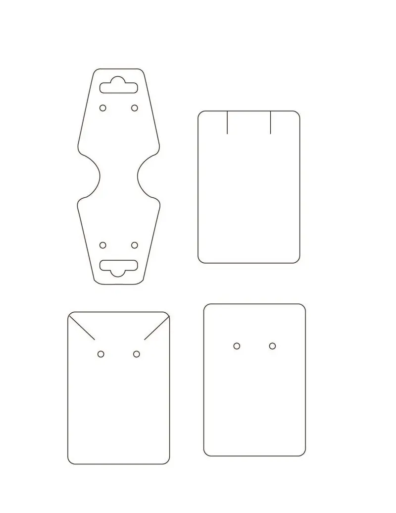 Earring Display Template S1601 1