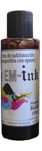 Ecoprint Black Sublimation Ink – 100Ml Bottle 1