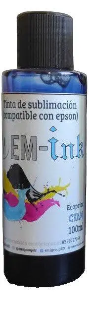 Ecoprint Cyan Sublimation Ink – 100Ml Bottle 1
