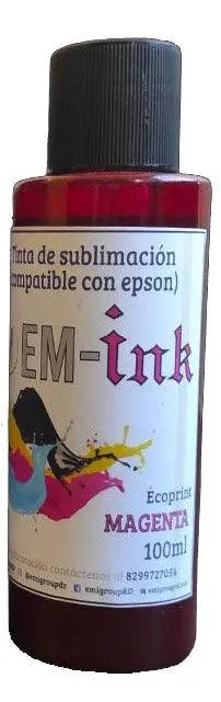 Ecoprint Magenta Sublimation Ink – 100Ml Bottle 1