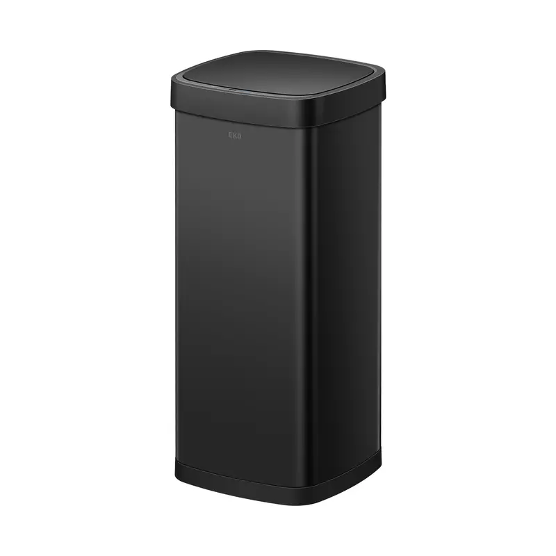 Ecosmart 80L Matte Black Hands-Free Motion Sensor Trash Can 1