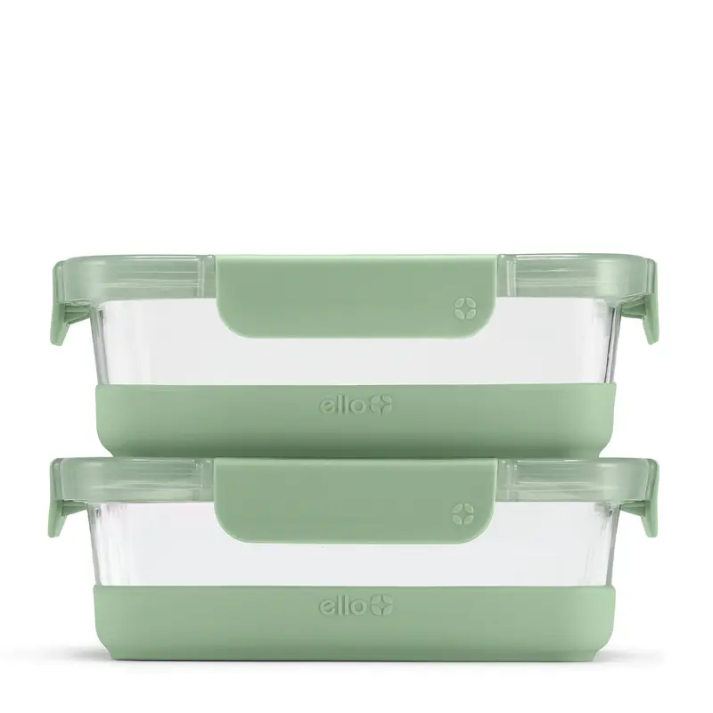 Ello Duraglass Refresh™ Meal Prep Containers – 2-Pack 1