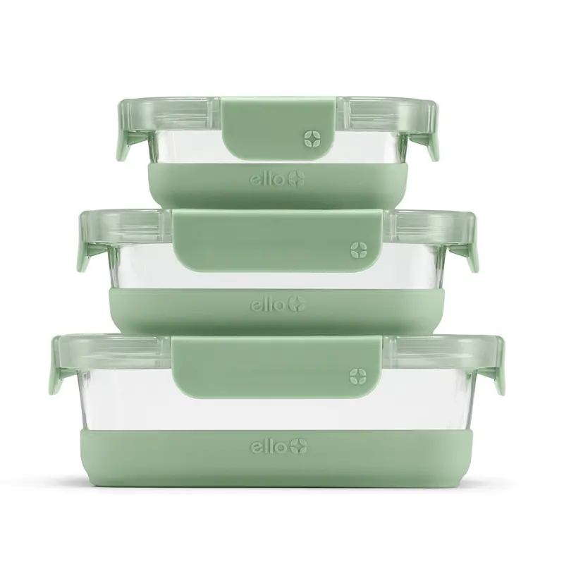 Ello Duraglass Refresh™ Mixed Food Storage Set – 6-Piece 1