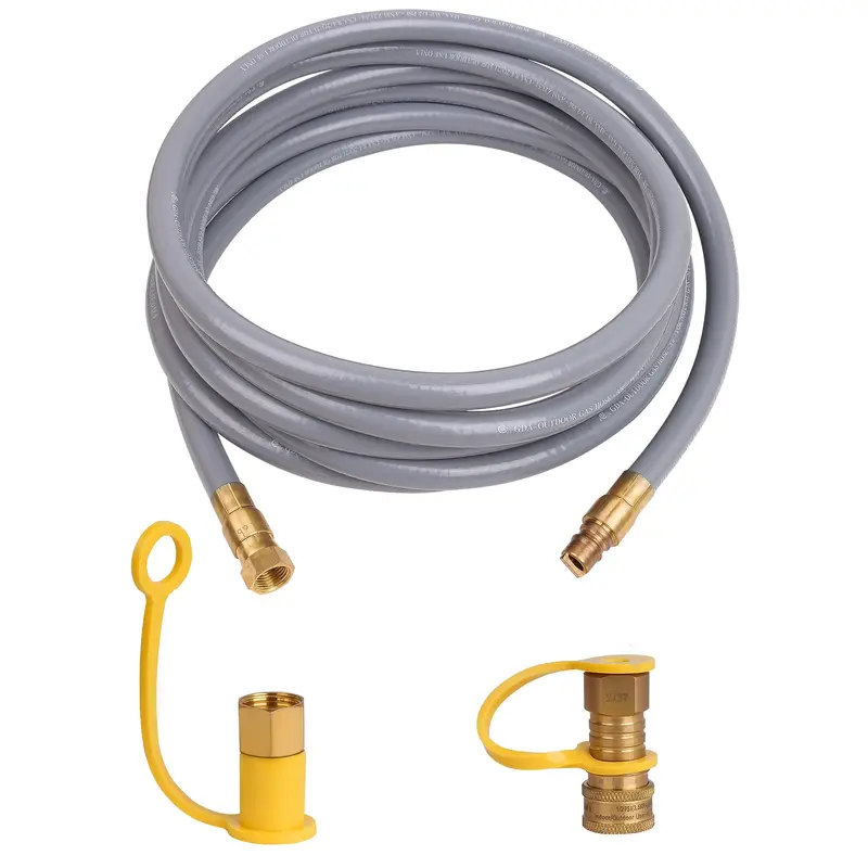 Empava 15-Foot 3/8-Inch Id Lpg Quick-Connect Hose Kit For Appliances 1
