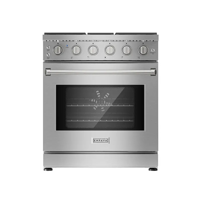 Empava 30-Inch Pro-Style Slide-In Gas Range – Integrated Single Oven Design 1
