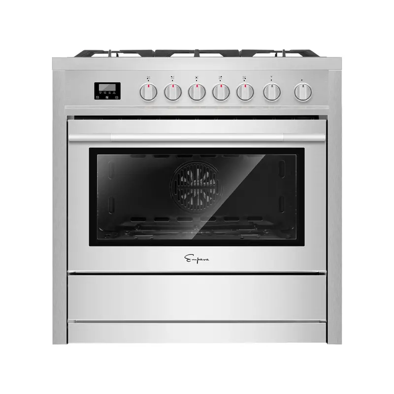 Empava 36-Inch Freestanding Gas Range – Cooktop + Oven Combo With Stainless Finish 1